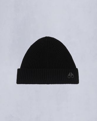 Moose Knuckles Logo Ribbed Beanie
