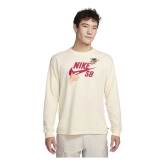 Nike Sb City Of Love L/S T-Shirt Beige FQ7682-113
