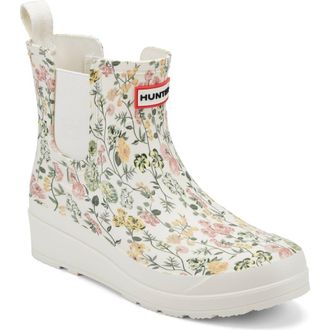 Hunter Tabitha Floral Rain Boot in Ivory at Nordstrom Rack, Size 10