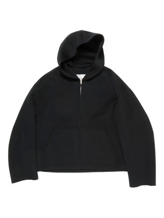 Acne Studios hooded zip-up sweater - Black