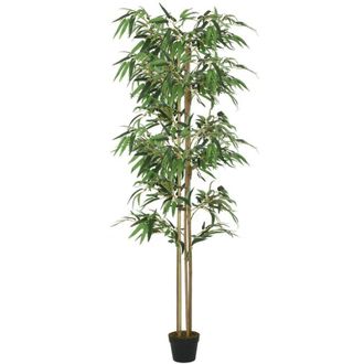 vidaXL Rbol De Bamb&uacute; Artificial Con 1216 Hojas Verde 180 Cm Vidaxl