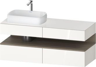 Duravit Qatego Consola Mueble Bajo Lavabo, 2 Extensiones, 2 - Duravit