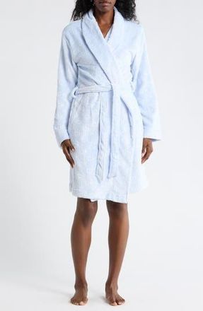 Calvin Klein Debossed Fluffy Robe in Halogen Blue at Nordstrom Rack, Size X-Small/small