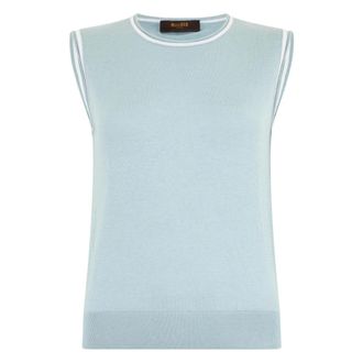 Moorer Dames, Truien, Blauw, Maat: XS Katoen