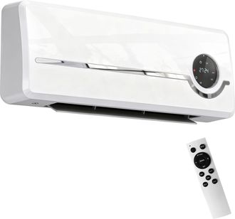 OEM Calefactor El&eacute;ctrico Bajo Consumo De Pared 2000w Con 3 Modos Pantalla Led Termostato Temporizador Y Oscilaci&oacute;n Blanco