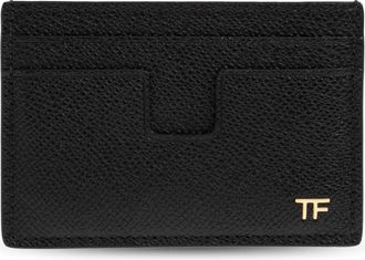 Tom Ford Kleine Grain Leather Cardholder - Heren - Portefeuilles - Zwart - ONE Size - Leer - Accessoires