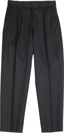 BRIGLIA 1949 Chelsea geplooide broek - Zwart