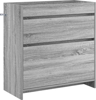 vidaXL Gabinete De Ba&ntilde;o Debajo Del Lavabo Sonoma Gris Vidaxl