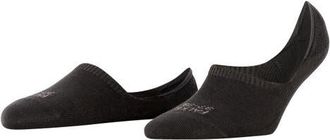 Falke Step Cotton High Cut No Show Socks in Black at Nordstrom, Size Medium