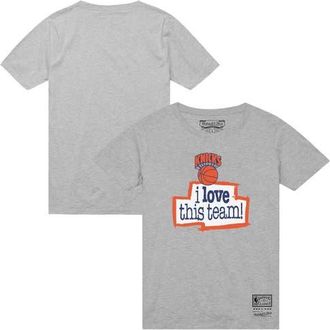 Mitchell & Ness Mens Mitchell & Ness Heather Gray New York Knicks I Love This Team T-Shirt at Nordstrom, Size Medium