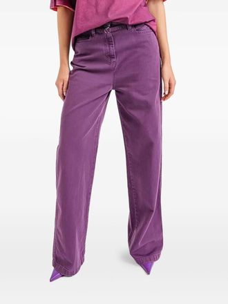BOSS Pantaloni con cintura - Viola