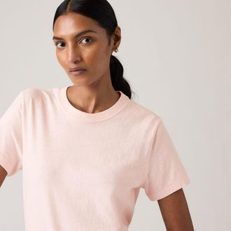 Levi's Favorite Slub Tee - Womens - XS - Pink / Crystal Pink