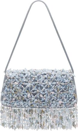 Cult Gaia Idalia Embellished Satin Shoulder Bag in Coastal at Nordstrom