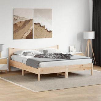 vidaXL Vidaxl - Estructura De Cama Sin Colch&oacute;n Madera Maciza De Pino 180x200 Cm