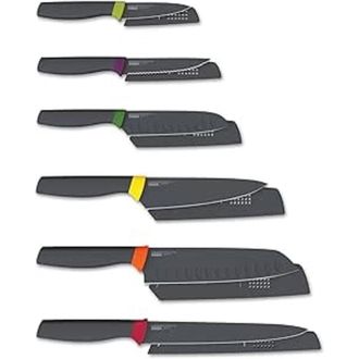 Joseph Joseph Elevate 6-piece Multicolour Knives Set, Joseph Joseph, Cuchillos De Cocina, Funcionalidad, Tecnolog&iacute;a Elevate, Mangos Ergon&oacute;micos, Acero Inoxidable Ja