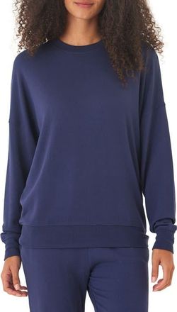 Threads 4 Thought Cathy Boyfriend Feather Fleece Sweatshirt in Stargazer at Nordstrom, Size X-Small