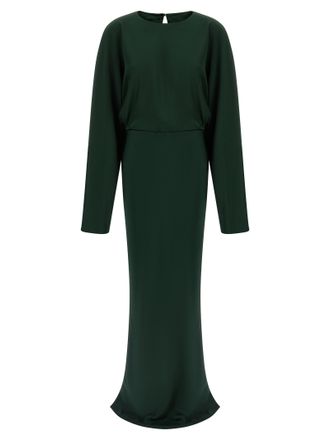 Norma Kamali Bicolor Polyester Long Womens Dress