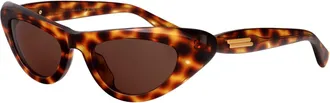 Bottega Veneta Womens Sunglasses Bv1450s Havana Acetate