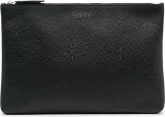 Orciani zip-fastening leather pouch - men - Calf Leather - OS - Black