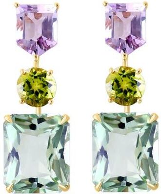 Effy 14K Yellow Gold Multi Gemstone Drop Earrings in 14K Gold at Nordstrom