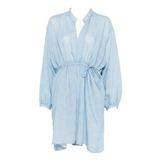 Woolrich Shirt Dresses, female, Blue, Size: XS Flowing Dress