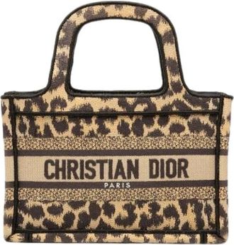 Dior Pre-owned Tote Bags, female, Brown, Size: ONE SIZE Pre-owned Canvas Tote