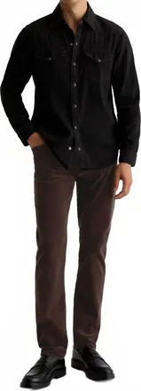 AG - Adriano Goldschmied Tellis Corduroy Pant In Raw Umber