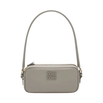 Miu Miu Pochette de Cuir - Bags - Mujer - Gris - ONE SIZE