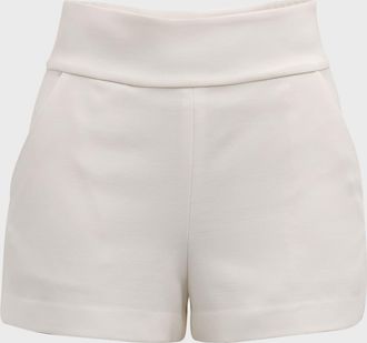 Alice & Olivia Donald High-Waist Shorts