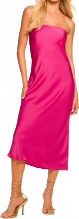 Ramy Brook Shauna Strapless Dress In Pink Petunia