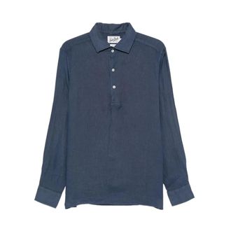 MC2 Saint Barth Polo Shirts, male, Blue, Size: 2XL Raphael Polo Long