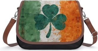 Generic Irish Shamrock Flag Fashion Womens Crossbody Bags Novelty Handbag Shoulder Bag Purse