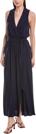 L'agence Mayer Military Linen Maxi Dress