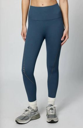 Spiritual Gangster Thea 7/8 Seamless Legging In Deep Sea Blue