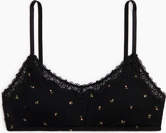 H&M Wattierter Soft-BH aus Baumwolle - Schwarz