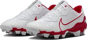 Nike Alpha Huarache 4 Keystone DJ6524-104 Mens White Red Baseball Cleats NIN827