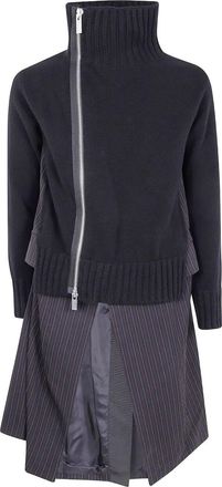 sacai Knit Coat Dress