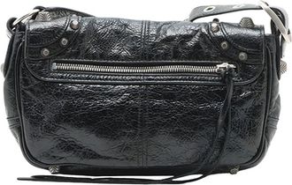 Balenciaga Pre-owned Balenciaga XS Lambskin Motocross Le Cagole Flap Crossbody Ladies EUWD5WP918SW2XVP