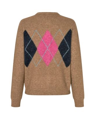 Sams&oslash;e & Sams&oslash;e Argyle Cardigan - Beige