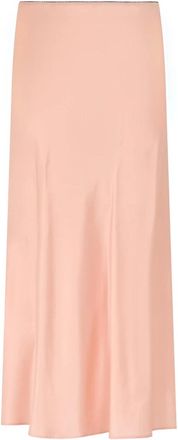 Roberto Collina Silk Lange Rok - Dames - Maxi Rokken - Roze - S - Satijn - Rokken