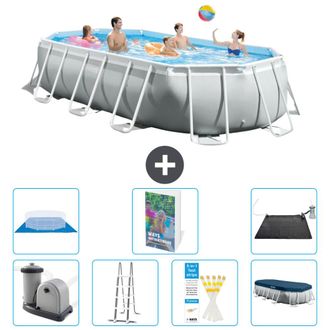 Intex Piscina Prism Frame Oval - 503x274x122 Cm - 8-piezas S562