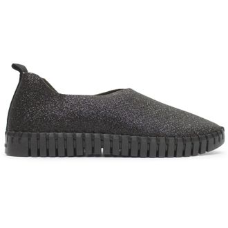 Ilse Jacobsen Tulip 3272GB Textile Womens Slip On Shoes - Black Black - Size:UK 5