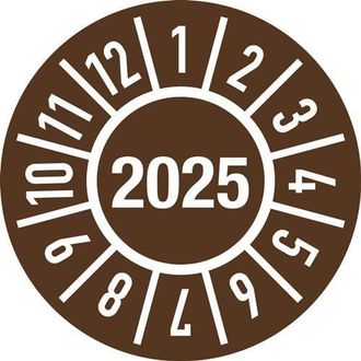 OEM Autocollant DInspection DUn An D.30mm J.2025 Avec Mois De Film
