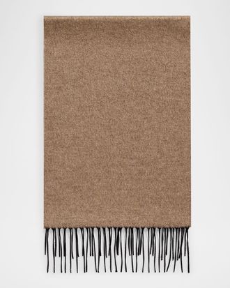 PIACENZA 1733 Men & apos;s Mirror Double-Face Silk and Cashmere Scarf