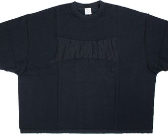 VETEMENTS Dirty Black Unknown Embroidered Over