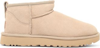 UGG Classic Ultra Mini beige su&egrave;de laarzen