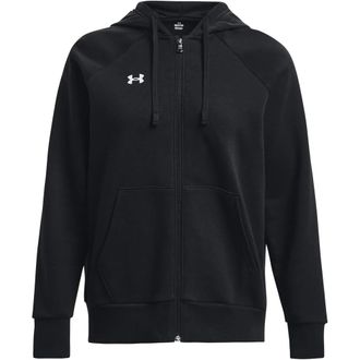 Under Armour Dames Rival Fleece Hoodie Full-Zip - Dames - Vesten met rits - Zwart - M - Katoen - Hoodies & sweatvesten