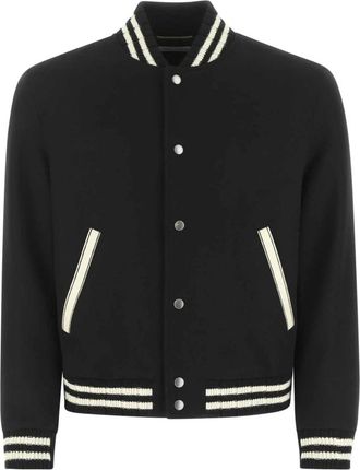 Saint Laurent Teddy Bomberjack - Heren - Jassen - Zwart - Maat: XL Zijde