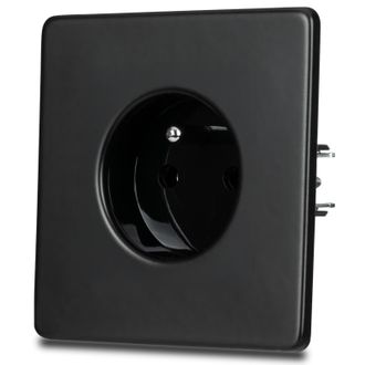 OEM Presa Elettrica Singola In Acciaio Verniciato Nero