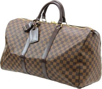 Louis Vuitton Damier Ebene Boston Bag (Pre-Owned)